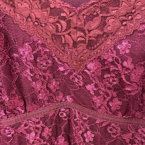 Venezia Lace Shark-bite Pink Top - Picture 4 of 5